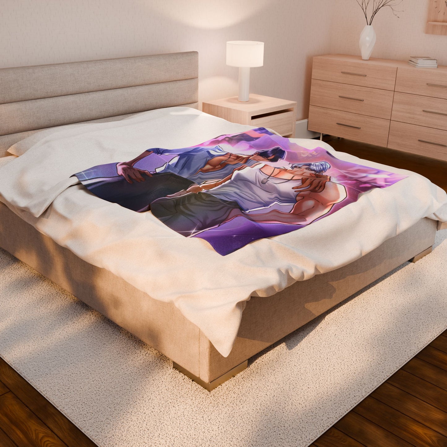 WTSBS Sanjin & Taeyang Velveteen Plush Blanket